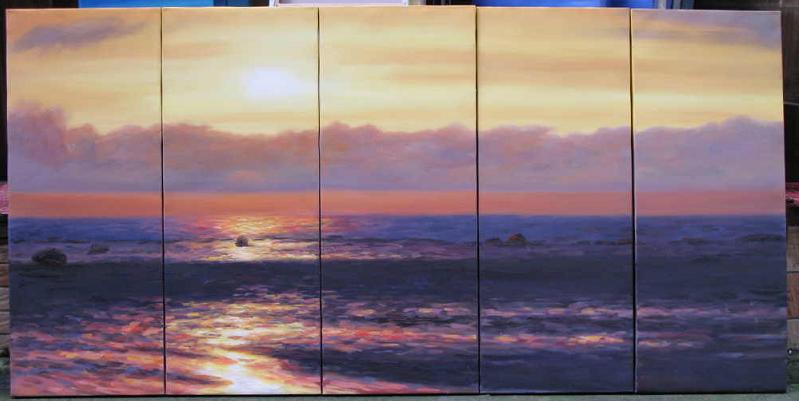 Dafen Oil Painting on canvas seascape painting -set540